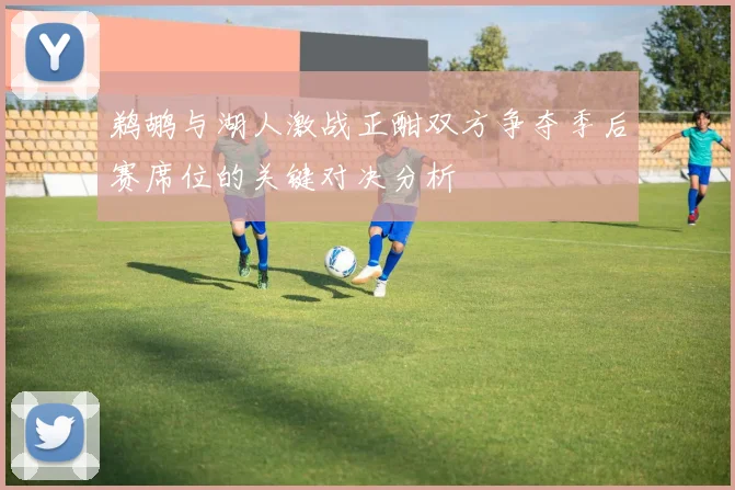 鹈鹕与湖人激战正酣双方争夺季后赛席位的关键对决分析